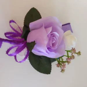 Lilac Rose Corsage and Boutonniere