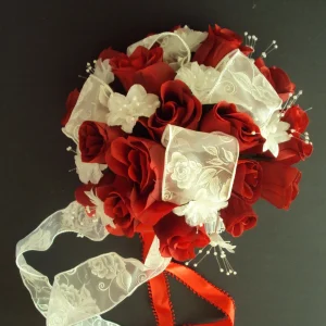 Red Roses Wedding Flower 12 Piece Package