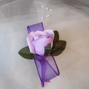 Purple Boutonniere