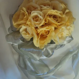 Yellow Roses 14 Piece Wedding Flowers Ensemble